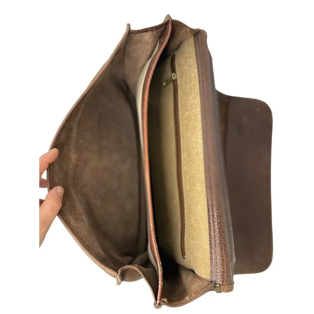 Vintage distressed brown